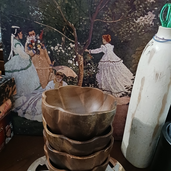 🥣Pacific Merchants Acacia Ware 6”×3" New! Vintage 🪵🥣🥗 Snacks. - Picture 7 of 10